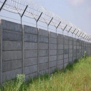 Precast Wall With GI Barbed Wire Fencing in Ranchi